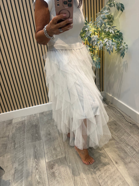 Tulle skirt Knitted Dress