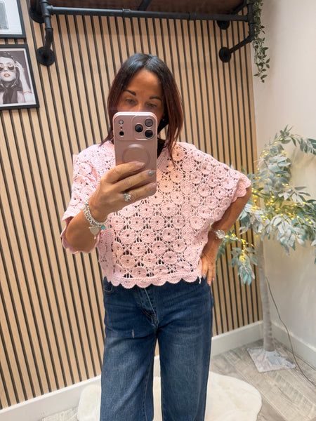 Floral crochet Jumper
