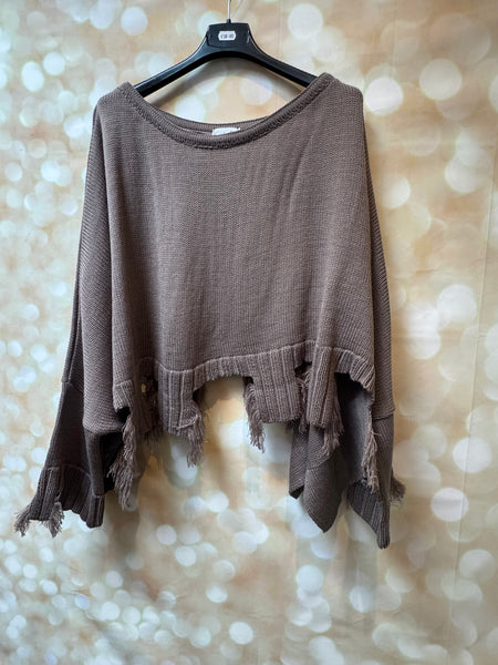 ID Distressed Cropped Jumper