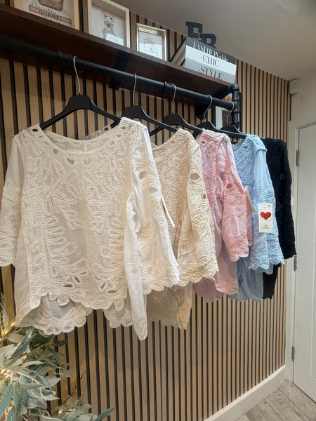 Crochet Bell Sleeve Top