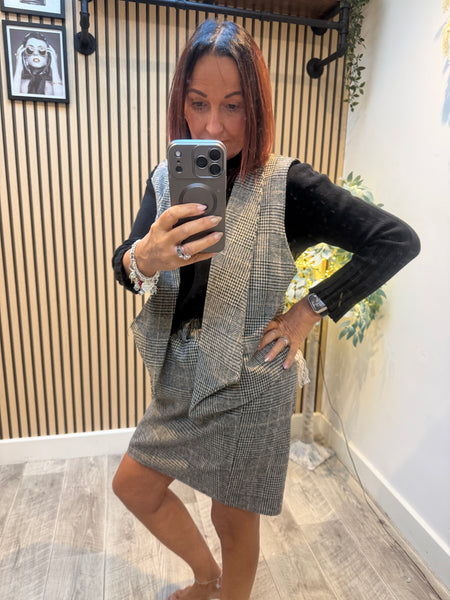 Studio Tweed 2 Piece Skirt/waistcoat Set