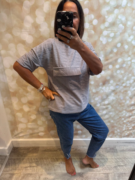 Boxy textured T-Shirt