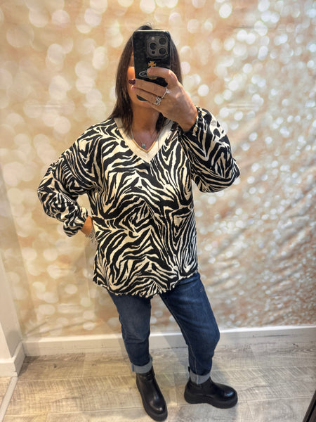 Animal Sporty Blouse/Top