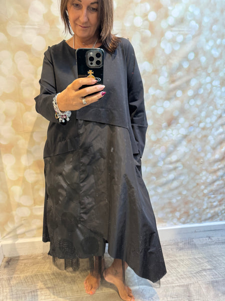 ID Tulle/Multi Fabric  Dress