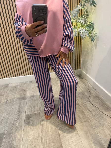 Striped Palazzo / Top   set