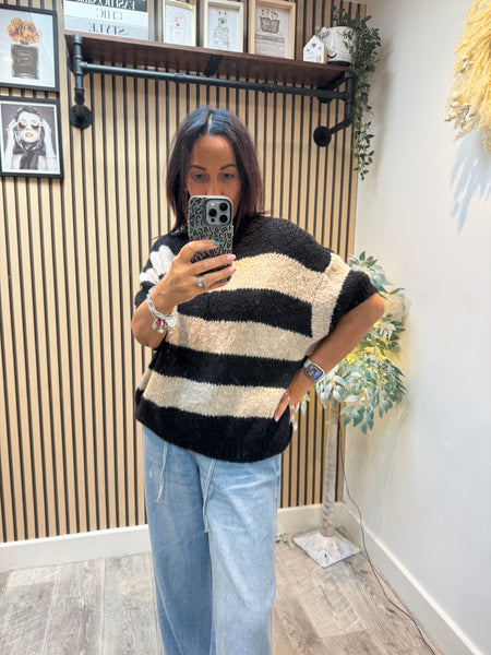 Stripe Chunky Knit Jumper