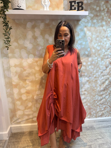 Studio Rouched swing dress