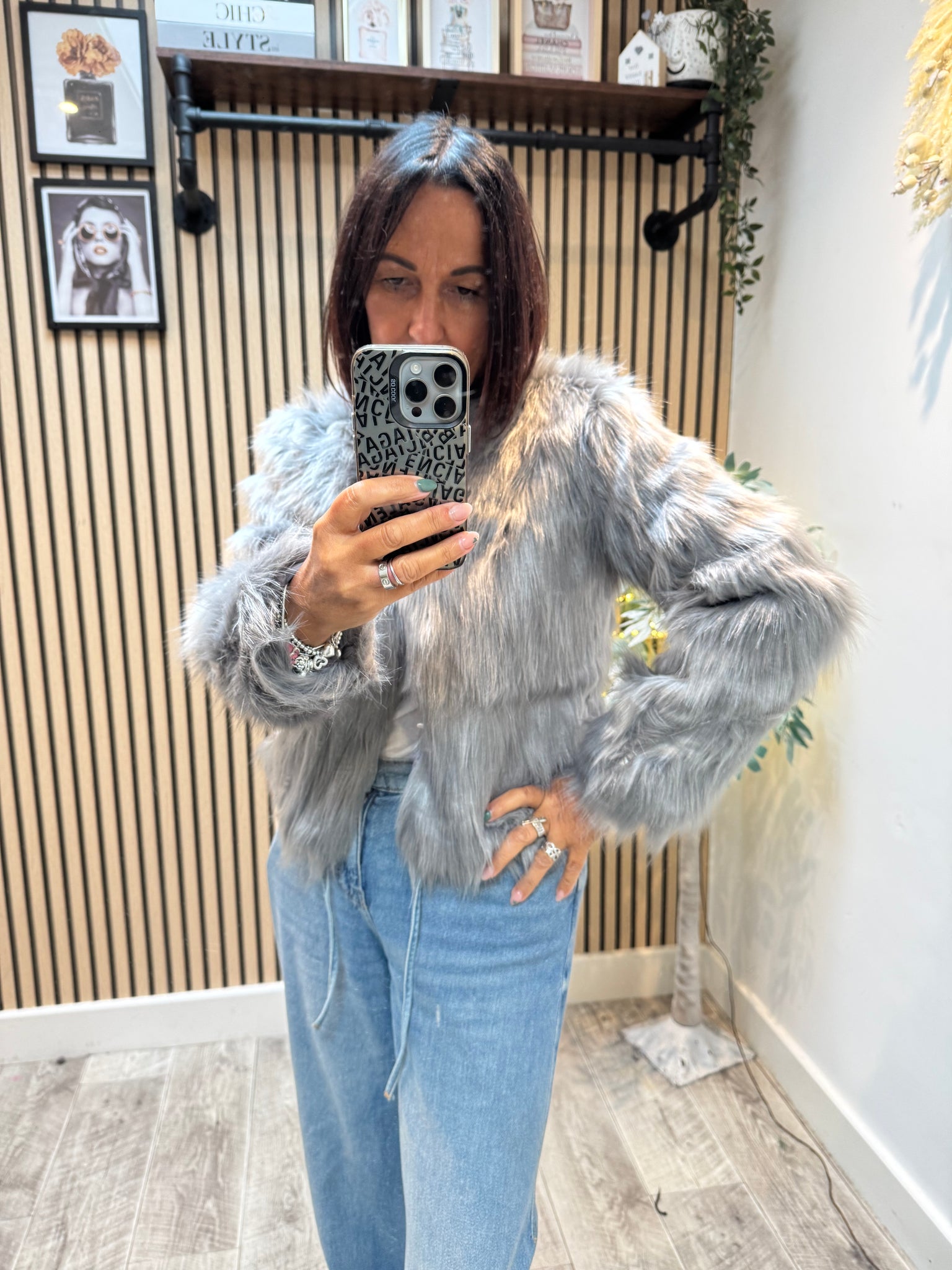 Fur Cropped Jacket