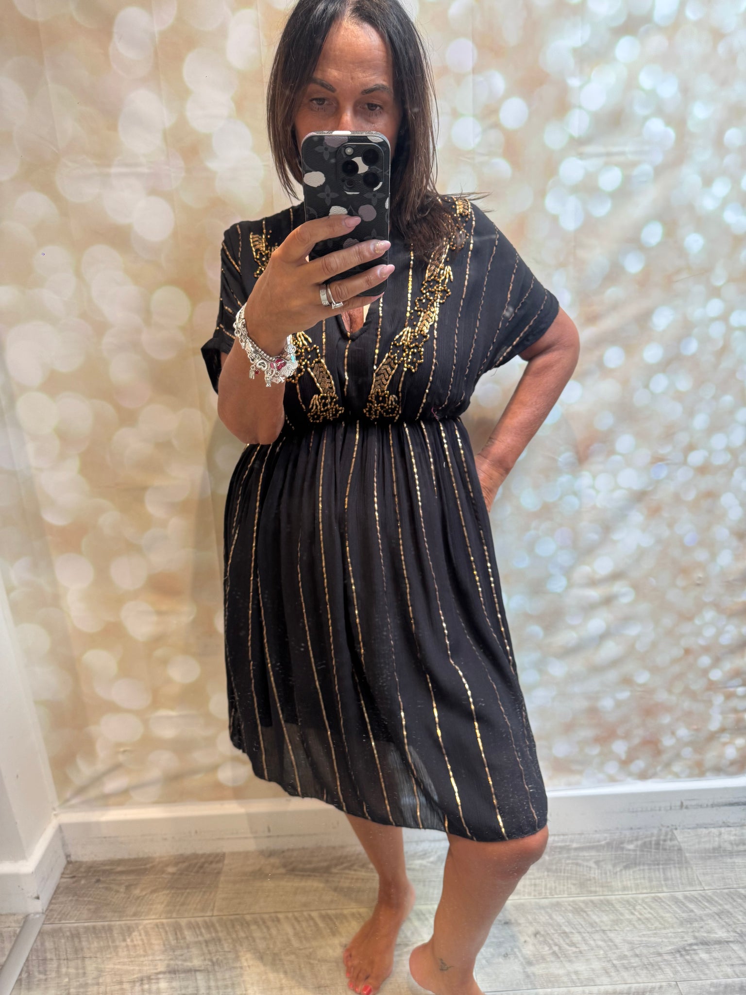 Embellished Boho Dress