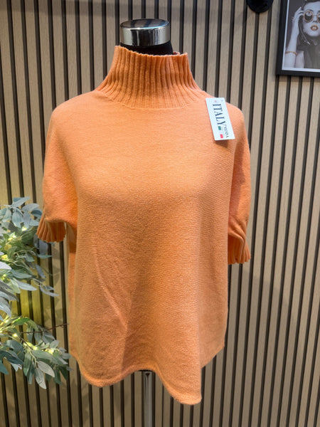 Soft knit Ribbed Neck Jumper