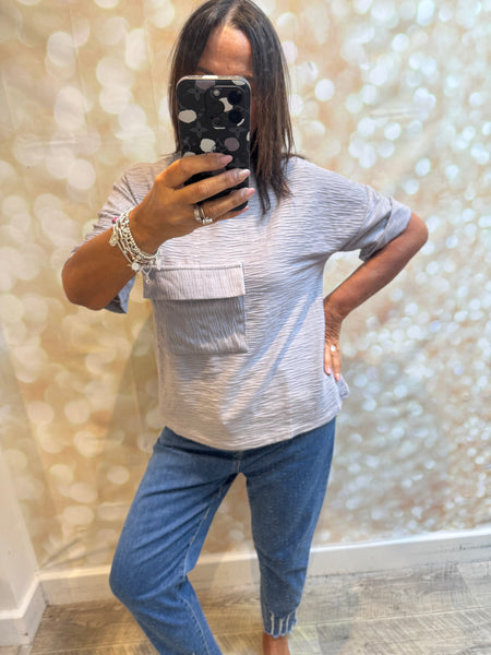 Boxy textured T-Shirt
