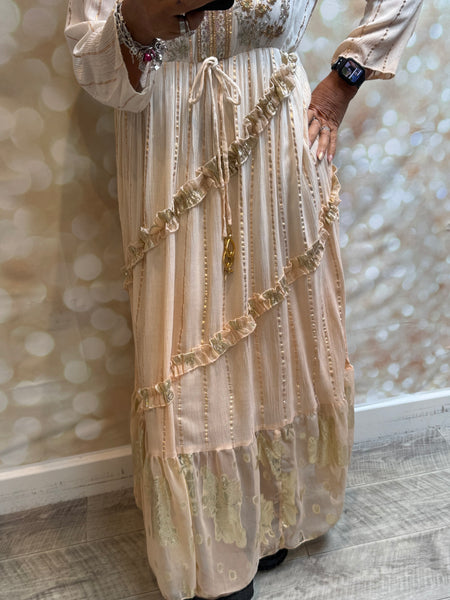 Embellished Ombre Maxi Dress