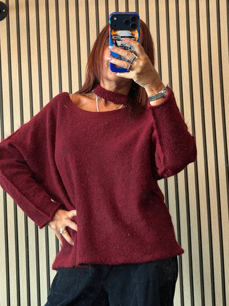 Slash Neck Jumper
