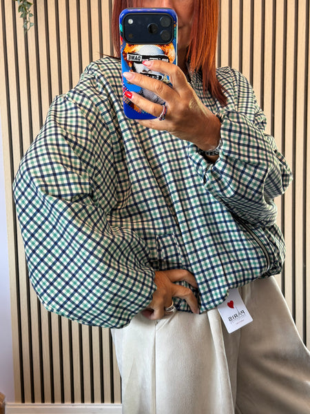 Checked  Bomber Jacket