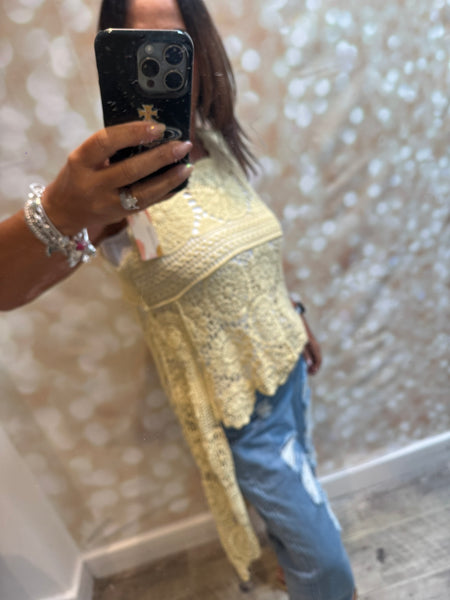 Crochet Hi Low Top