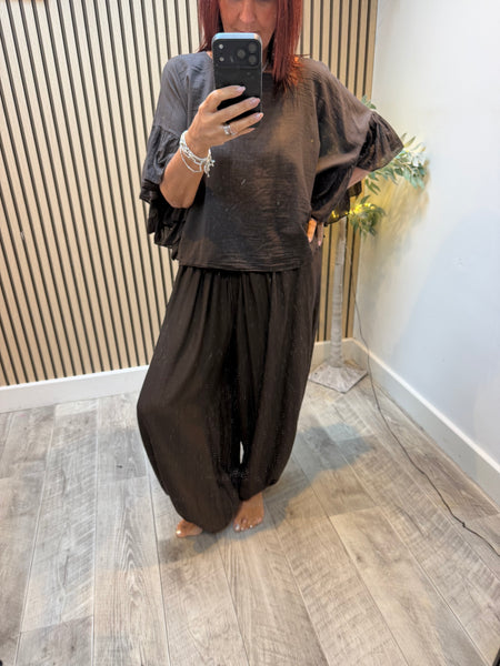 Cuffed Balloon Leg Trouser