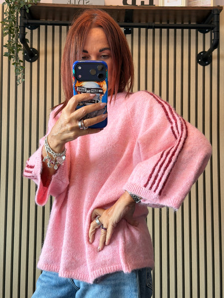 Striped sleeve Jumper