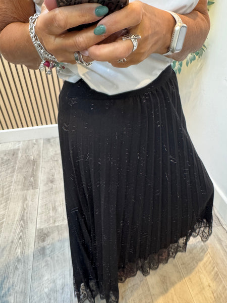 Pleated  Maxi Skirt