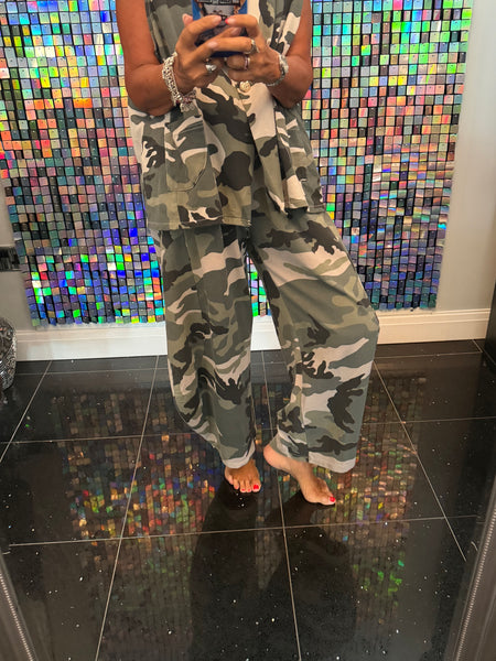 Camo  2 Piece Trouser / waistcoat set