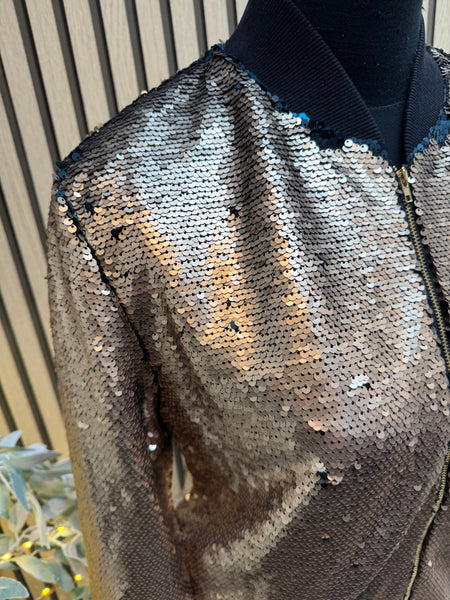 Sequin Bomber Jacket
