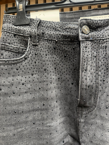 Rhinestone Denim Jeans