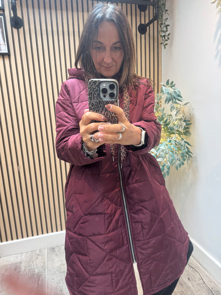 Studio Quilted Longline Coat