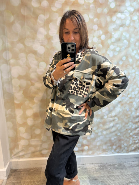 Camo / Leopard Shacket