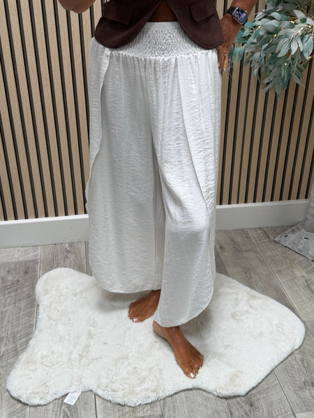 Crinkle Split Leg Trousers
