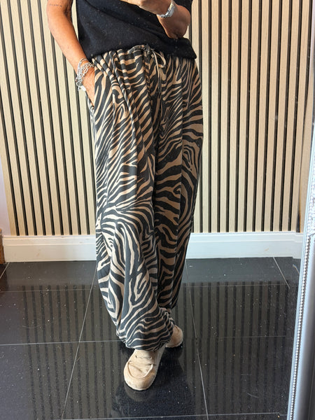 Jersey Zebra Balloon Leg  Trousers