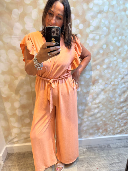 Wrap Over Palazzo Jumpsuit