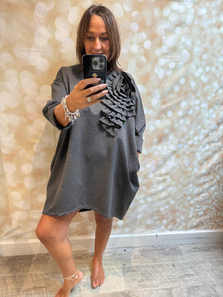 Corsage Scuba Dress