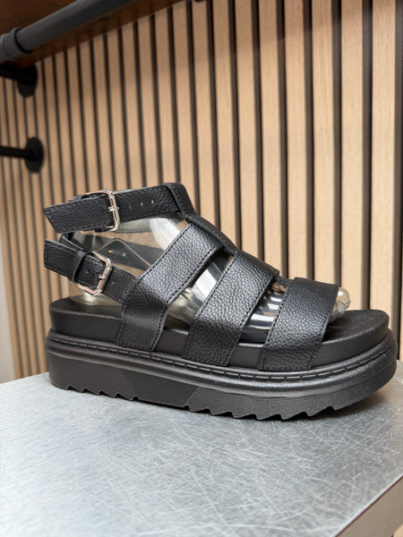 Doc M style Gladiator sandals with chunky sole