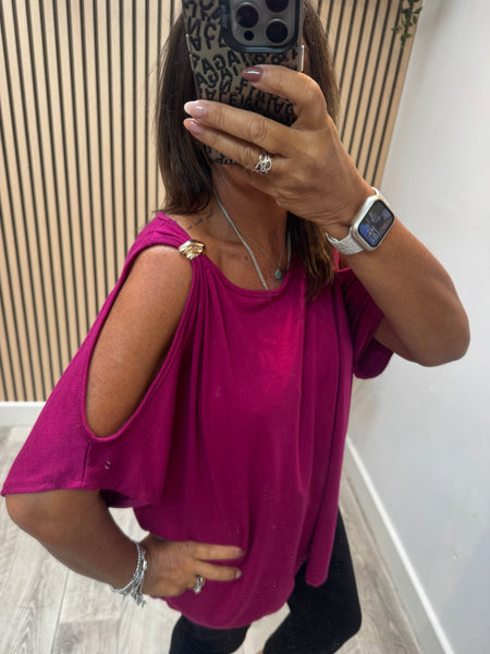 Soft Knit Cold Shoulder Jumper