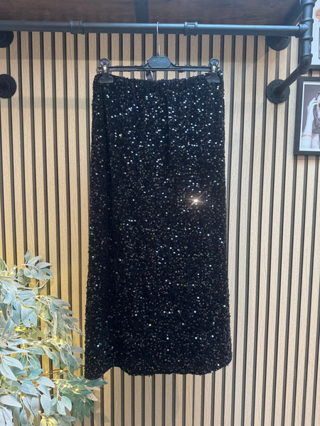 Sequin Maxi Skirt