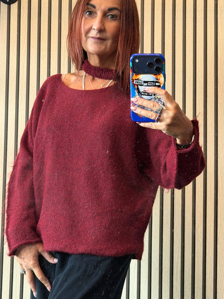 Slash Neck Jumper