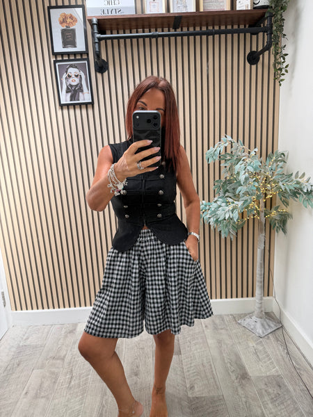 Gingham floaty  Shorts