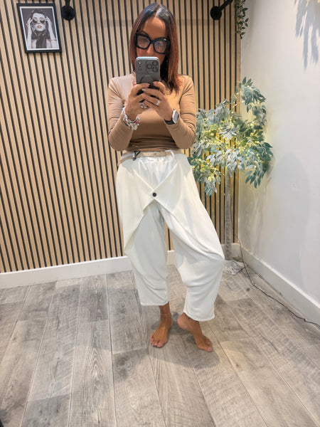 Dressy Wrap Front Trousers