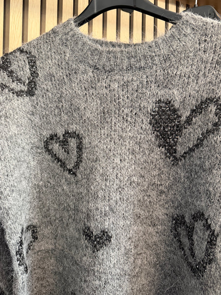 Embellished Hearts Jumper