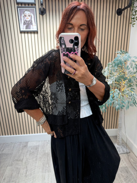 Zeta Otto Lace  Military Jacket
