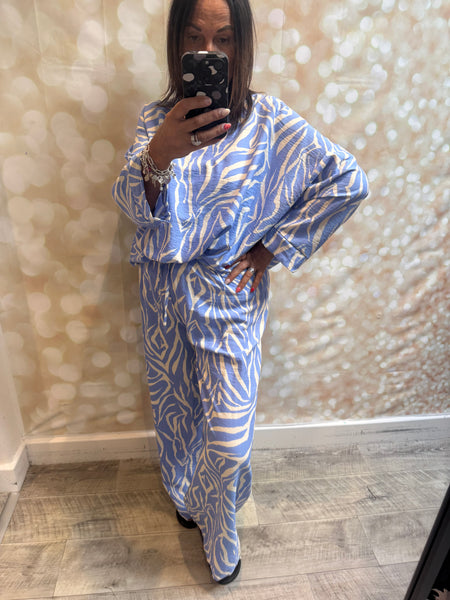 2 Piece Zebra Trouser / Tunic  set