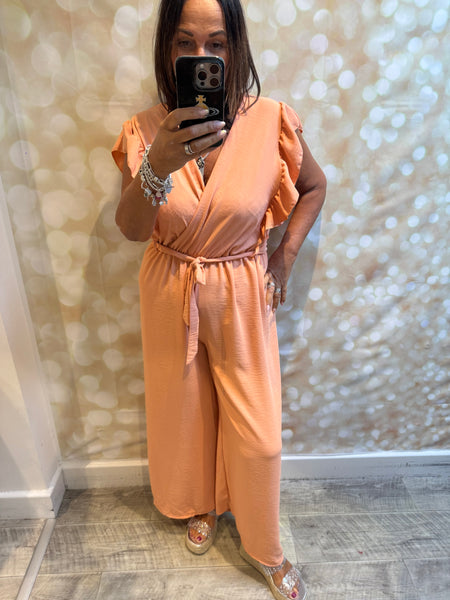 Wrap Over Palazzo Jumpsuit