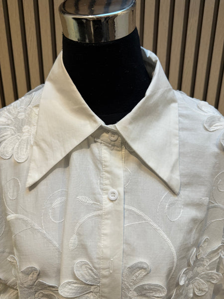 Puff sleeve floral blouse