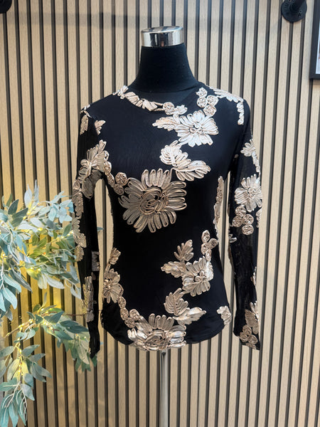 Floral Applique Top