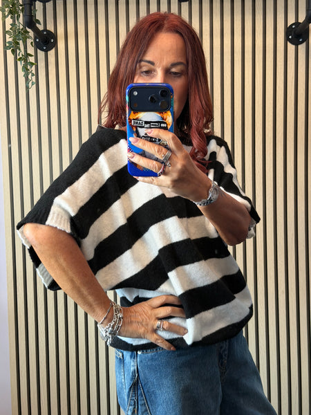 Striped soft knit jumper