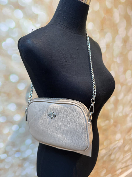 Across body Bee Bag with chain Strap