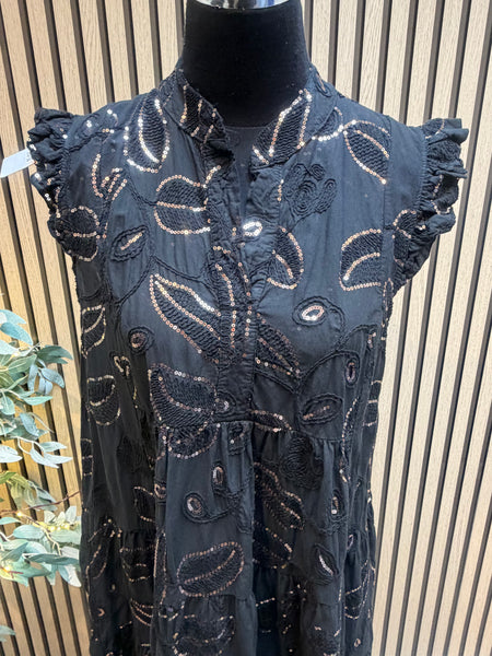 Studio Sequin Embellished  Midi Dress