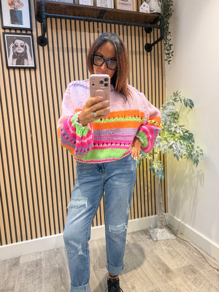 Stripe Chunky Knit Jumper