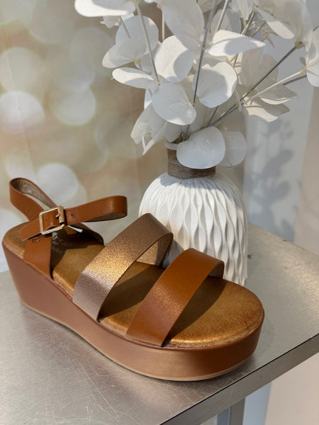 Wedge Double Strap Sandal