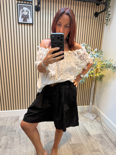Bardot Lace top