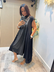 Dress with Pleather panel
